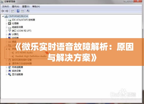 《微樂實時語音故障解析：原因與解決方案》
