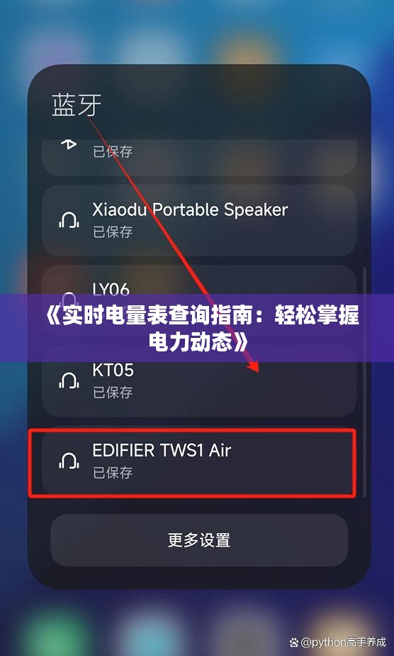 《實時電量表查詢指南：輕松掌握電力動態(tài)》