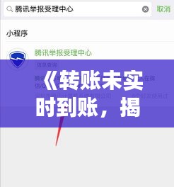 《轉(zhuǎn)賬未實時到賬，揭秘原因及應(yīng)對策略》