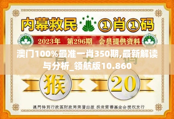 澳門100%最準一肖350期,最新解讀與分析_領(lǐng)航版10.860