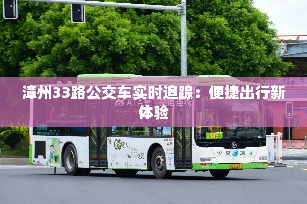 漳州33路公交車實(shí)時(shí)追蹤：便捷出行新體驗(yàn)