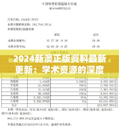 2024新澳正版資料最新更新：學(xué)術(shù)資源的深度整合與利用