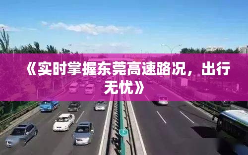 《實時掌握東莞高速路況，出行無憂》