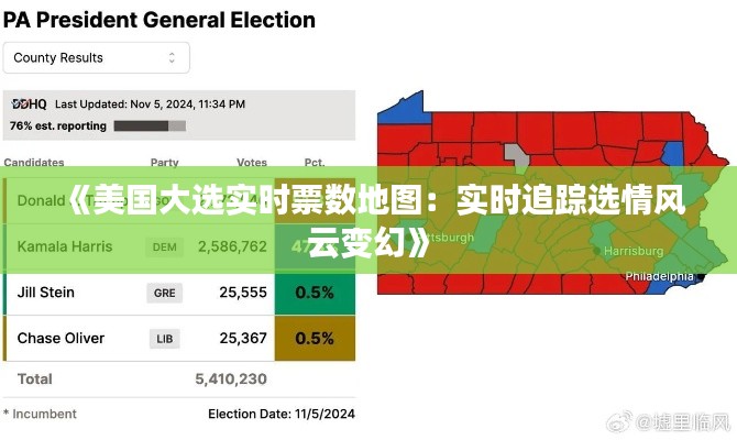 《美國(guó)大選實(shí)時(shí)票數(shù)地圖：實(shí)時(shí)追蹤選情風(fēng)云變幻》