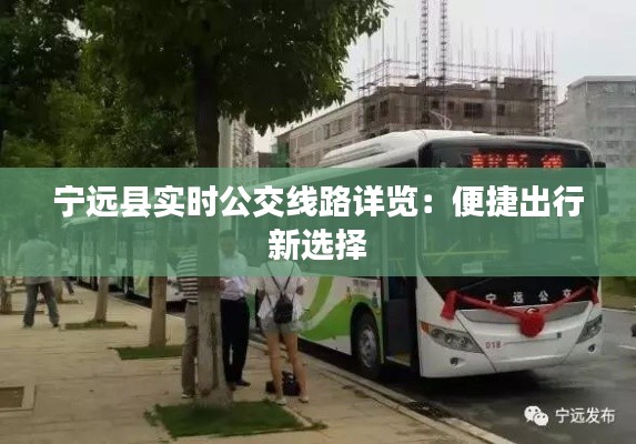 寧遠縣實時公交線路詳覽：便捷出行新選擇