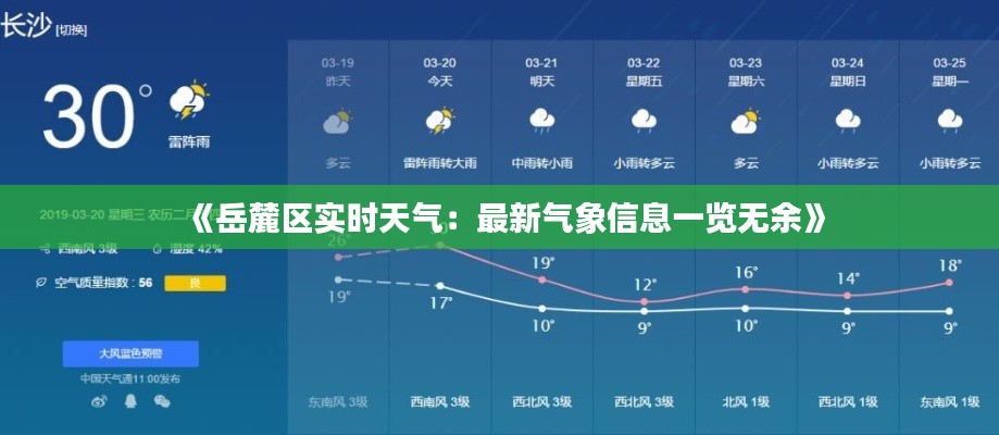 《岳麓區(qū)實(shí)時(shí)天氣：最新氣象信息一覽無余》