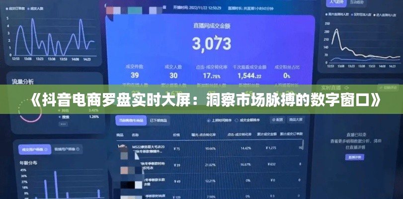 《抖音電商羅盤實時大屏：洞察市場脈搏的數(shù)字窗口》