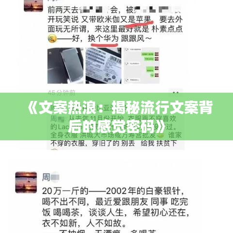 《文案熱浪：揭秘流行文案背后的感覺密碼》