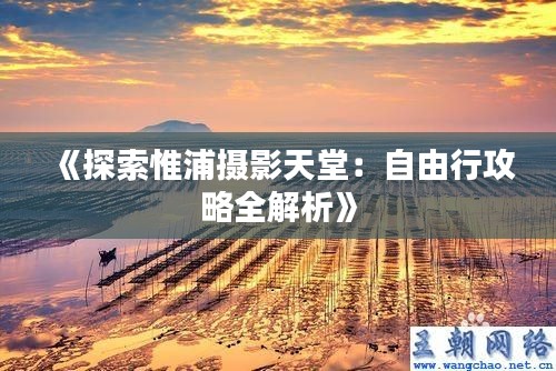 《探索惟浦?jǐn)z影天堂：自由行攻略全解析》