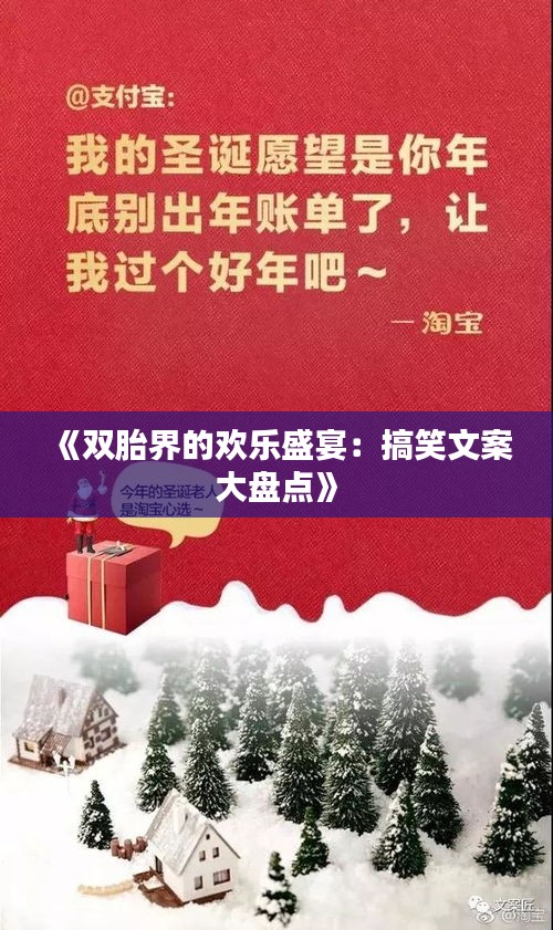 《雙胎界的歡樂盛宴：搞笑文案大盤點》