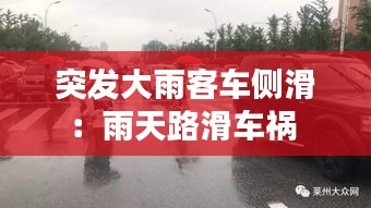 突發(fā)大雨客車側(cè)滑：雨天路滑車禍 