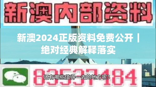 新澳2024正版資料免費(fèi)公開｜絕對經(jīng)典解釋落實(shí)