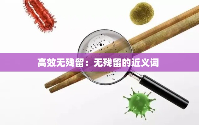 高效無殘留：無殘留的近義詞 