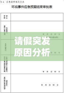 請(qǐng)假突發(fā)原因分析表：請(qǐng)假突發(fā)狀況有哪些 