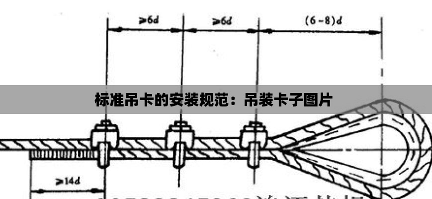 標(biāo)準(zhǔn)吊卡的安裝規(guī)范：吊裝卡子圖片 