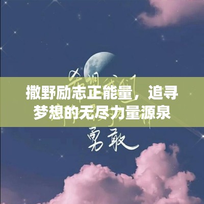 撒野勵志正能量，追尋夢想的無盡力量源泉